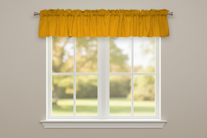 Solid Poplin Window Valance 58" Wide - Marigold