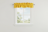 Solid Poplin Curtain Valance Sleeve Topper - Marigold Yellow