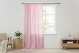 Shiny Satin Solid Single Curtain Panel Drapery 58 Inch Wide - Mauve