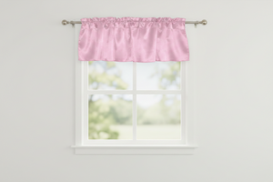 Shiny Smooth Satin Window Valance 58" Wide - Mauve