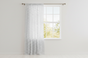 Cotton Curtain Polka Dots Print 58 Inch Wide / Mini Dots - Black on White