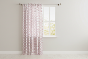 Cotton Curtain Polka Dots Print 58 Inch Wide / Mini Dots - Red on White