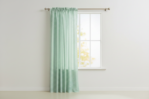 Cotton 1/8th Inch Small Gingham Checkered Curtain 58 Inch Wide - Mint
