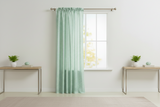 Cotton 1/8th Inch Small Gingham Checkered Curtain 58 Inch Wide - Mint
