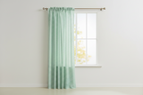 Cotton 1/8th Inch Small Gingham Checkered Curtain 58 Inch Wide - Mint