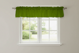 Solid Poplin Window Valance 58" Wide - Moss