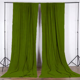 Solid Poplin Window Curtain or Photography Backdrop 58" Wide Moss Green