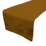 Poplin Table Runner Solid - Mustard Dark Gold