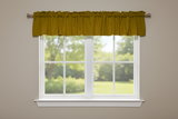Solid Poplin Window Valance 58" Wide - Mustard Dark Gold