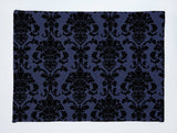 Poplin Damask Floral Dinner Table Placemats Holiday Home Decoration 13" x 19" (Pack of 4)