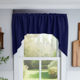 Poplin Solid Swag Window Valance 72" Wide / 36" Tall