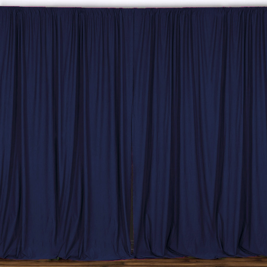 Solid Poplin Window Curtain Or Photography Backdrop 58 Wide Navy Blue Lovemyfabric