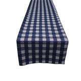 Poplin Tavern Gingham Checkered Polyester Table Runner