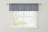 Cotton Window Valance Stripe Print 58 Inch Wide / 1/2 Inch Stripe - Navy and White