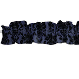 Floral Poplin Damask Curtain Sleeve Topper