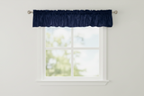 Crinkle Taffeta Window Valance 52" Wide - Navy