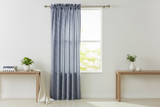 Cotton 1/8th Inch Small Gingham Checkered Curtain 58 Inch Wide - Navy