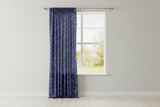 Cotton Curtain Floral Paisley Bandanna Print 58 Inch Wide - Navy