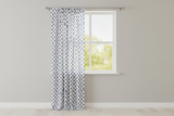 Cotton Curtain Polka Dots Print 58 Inch Wide - Navy on White