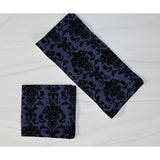 Poplin Damask Floral Napkins Dinner Table Decor 16" x 16" Hemmed (Pack of 6)