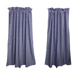 Cotton 1/8th Inch Small Gingham Checkered Curtain 58 Inch Wide - Navy