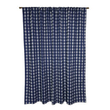 Poplin Tavern Gingham Check Print Polyester Window Curtain 58 Inch Wide