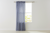 Cotton 1/8th Inch Small Gingham Checkered Curtain 58 Inch Wide - Navy