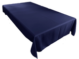 Polyester Poplin Gaberdine Durable Tablecloth Solid - Navy