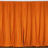 Solid Poplin Window Curtain or Photography Backdrop 58" Wide Orange