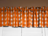 Poplin Tavern Gingham Checkered Polyester Window Valance 58" Wide