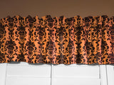 Floral Poplin Damask Window Valance 58" Wide