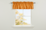 Pintuck Window Valance 52" Wide - Orange