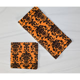 Poplin Damask Floral Napkins Dinner Table Decor 16" x 16" Hemmed (Pack of 6)