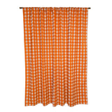 Poplin Tavern Gingham Check Print Polyester Window Curtain 58 Inch Wide