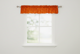 Crinkle Taffeta Window Valance 52" Wide - Orange