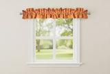 Faux Burlap Texture Curtain Sleeve Topper Window Treatment with Bottom and Top Ruffle