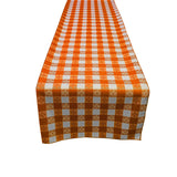 Poplin Tavern Gingham Checkered Polyester Table Runner