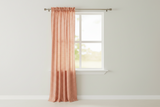 Cotton 1/8th Inch Small Gingham Checkered Curtain Orange 58 Inch Wide