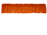 Crinkle Taffeta Window Valance 52" Wide - Orange