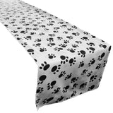 Cotton Print Table Runner Animal Paw Print