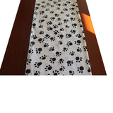 Cotton Print Table Runner Animal Paw Print
