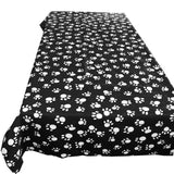 Cotton Tablecloth Animal Paw Prints