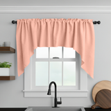 Poplin Solid Swag Window Valance 72" Wide / 36" Tall