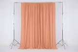 Solid Poplin Window Curtain or Photography Backdrop 58" Wide - Peach