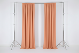 Solid Poplin Window Curtain or Photography Backdrop 58" Wide - Peach