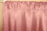 Shiny Satin Solid Single Curtain Panel Drapery 58 Inch Wide Peach