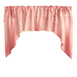 Shiny Satin Solid Swag Window Valance 72" Wide / 36" Tall