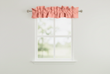 Solid Poplin Curtain Valance Sleeve Topper - Peach