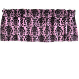 Floral Poplin Damask Window Valance 58" Wide