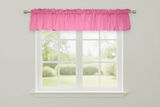 Solid Poplin Window Valance 58" Wide - Pink